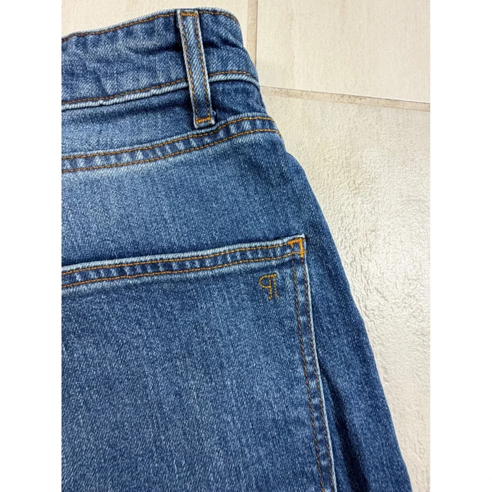 Pilcro and the Letterpress High Rise Cuffed Denim Shorts Blue 28